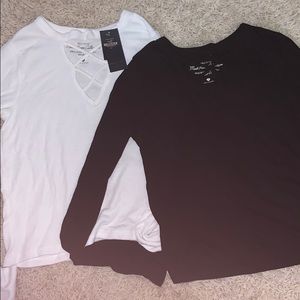 set of 2 hollister shirts